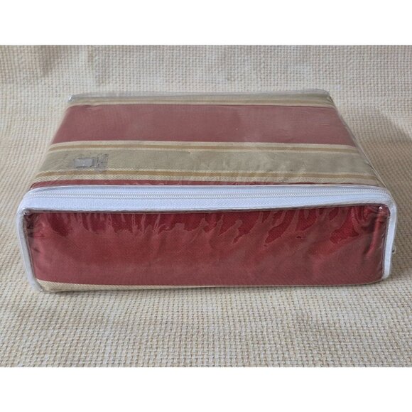 Metropolitan Collection 200TC 100% Cotton FULL/QUEEN Duvet Set Rust Red & Brown - Picture 6 of 6